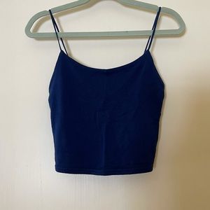 Blue Spaghetti Strap Tank
